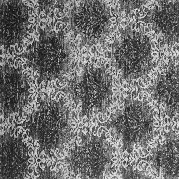 Ahgly Company Indoor Square Abstract Gray Contemporary Area Rugs, 7' Square