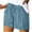 Sky Blue, variant on QINGFSAP Plus Size Womens Summer Shorts Elastic Drawstring Waist with Pockets Cuffed Hem Casual Lounge Bottoms