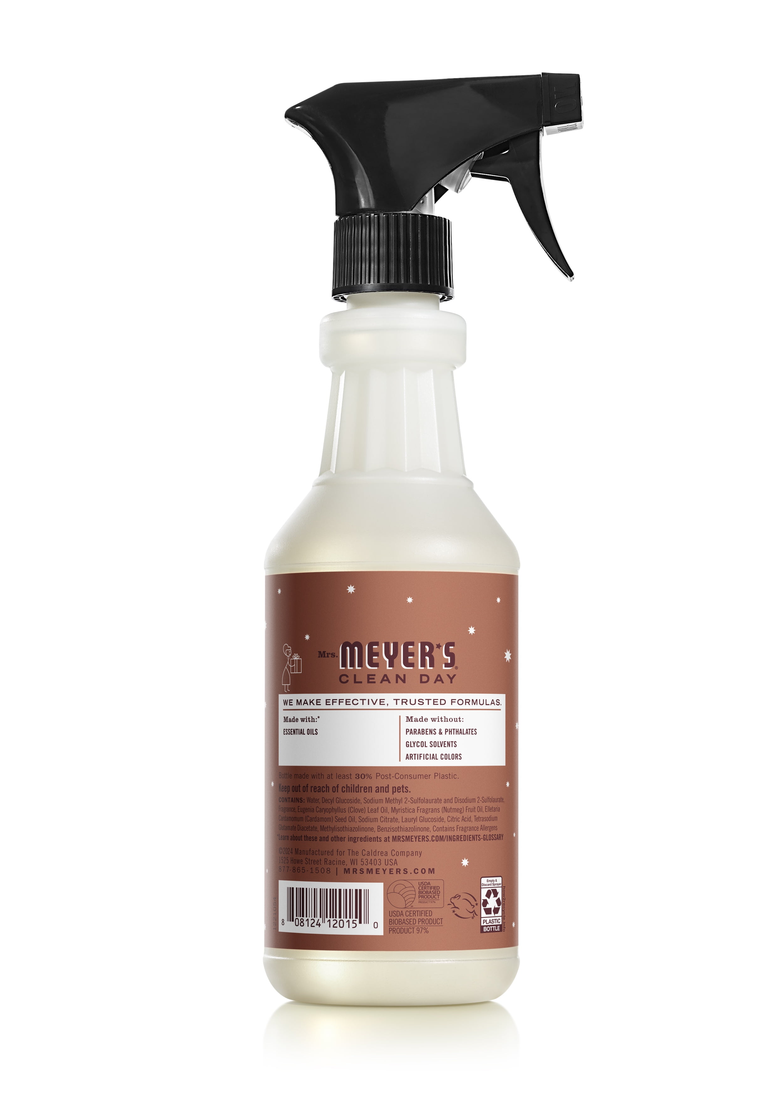 Mrs. Meyer’s Clean Day Gingerbread 3 Pack Variety, Liquid Hand Soap 12.5 fl oz, Dish Soap 16 fl oz, Multi-Surface Cleaner 16 fl oz, 1 ct