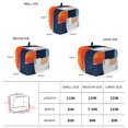 thumbnail image 6 of Toaster Cover 2 Slice, Blue Burnt Orange Dustproof Bakeware Oven Protector with Top Hook, Geometric Modern Oil Painting Waterproof Small Kitchen Appliance Toasters Dust Cover, 12"x7.5"x8", 6 of 9