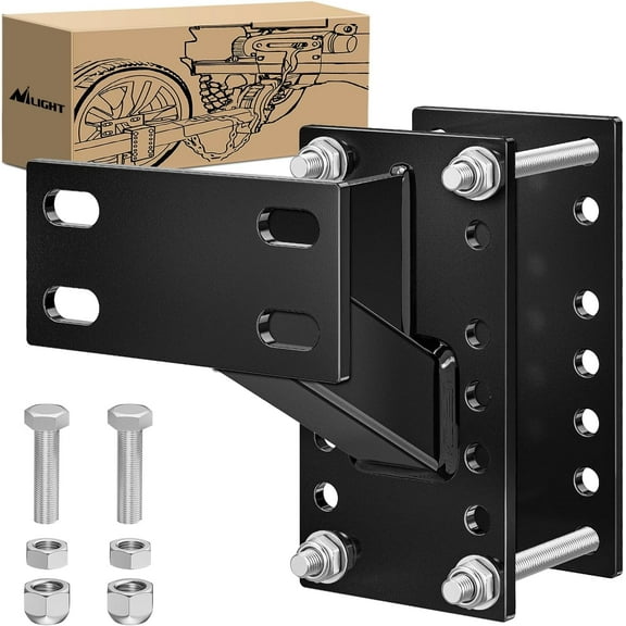 Nilight Spare Tire Carrier Trailer Spare Tire Mount Boat Trailer Carrier Bracket Utility Trailer Accessories Fits 4 & 5 & 6 Lugs Trailer Wheels on 4" 4.5'' 4.75'' 5'' and 5.5'' Bolt Patterns 150lbs