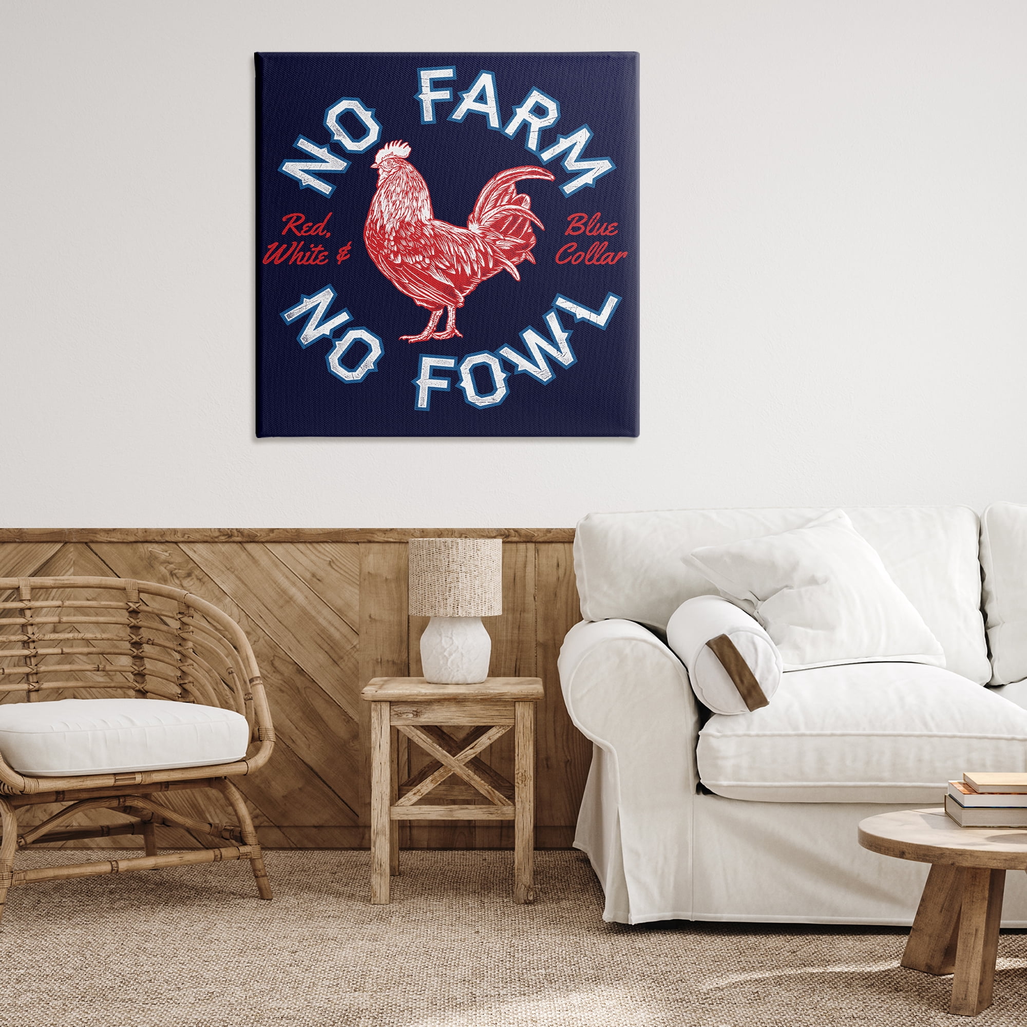 Stupell Industries No Farm or Fowl Animals Painting Wrapped Canvas Art Print Wall Art, 36 x 36