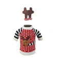 thumbnail image 5 of CRILSTYLEO Christmas Wine Bottle Cover En Lana Roja Con De Reno Para Y Eventos Navideños, 5 of 5