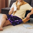 thumbnail image 5 of Sikiie Galaxy Lightning Mens Pajama Shorts, Lounge Pant, Men's shorts，Sleep Pj Shorts for Men-Medium, 5 of 6