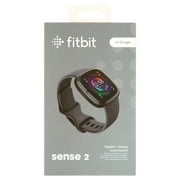 Fitbit Sense 2 Advanced Health and Fitness Smartwatch with Tools to Manage Stress and Sleep, ECG app, SpO2, 24/7 heart rate and GPS. Fitbit Sense 2 in Shadow Grey / Graphite Aluminum.