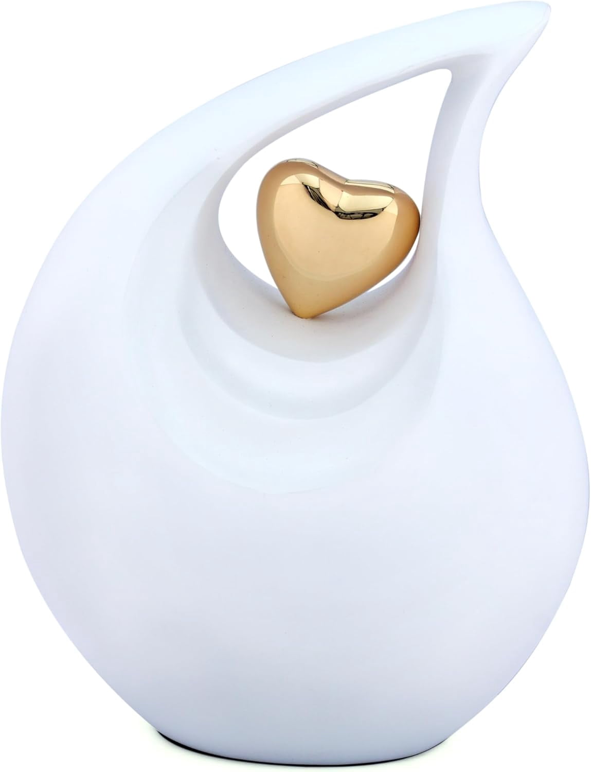 Keepsake Company Urn for Human Ashes, White Multicolor Aluminum, 10.5 x 7 x 5 in, Cremation Urns