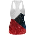 thumbnail image 2 of Czech Republic Flag Distressed Grunge All Over Womens Work Out Tank Top, 2 of 2