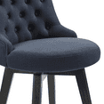 thumbnail image 5 of CHITA 30 inch Swivel Upholstered Counter Height Bar Stools with Tufted Back Set of 2, Fabric in Insignia Blue, 5 of 11
