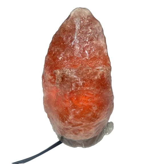 Handcrafted Rough Himalayan Pink Salt Lamp 4.3 lb 15W 110V 4x8” w/ Switch & Cord