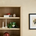 thumbnail image 6 of Walker Edison Modern Wood Open Bookshelf with Cabinet, Light Ash, 6 of 13