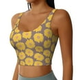 thumbnail image 5 of Sports Bra For Women, Sunflower Print Sports Bras For Women High Support, Workout Tank Tops Woman With Removable Cups, 5 of 8