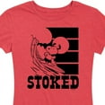 thumbnail image 3 of Peanuts - Stoked - Women's Short Sleeve Graphic T-Shirt, 3 of 6