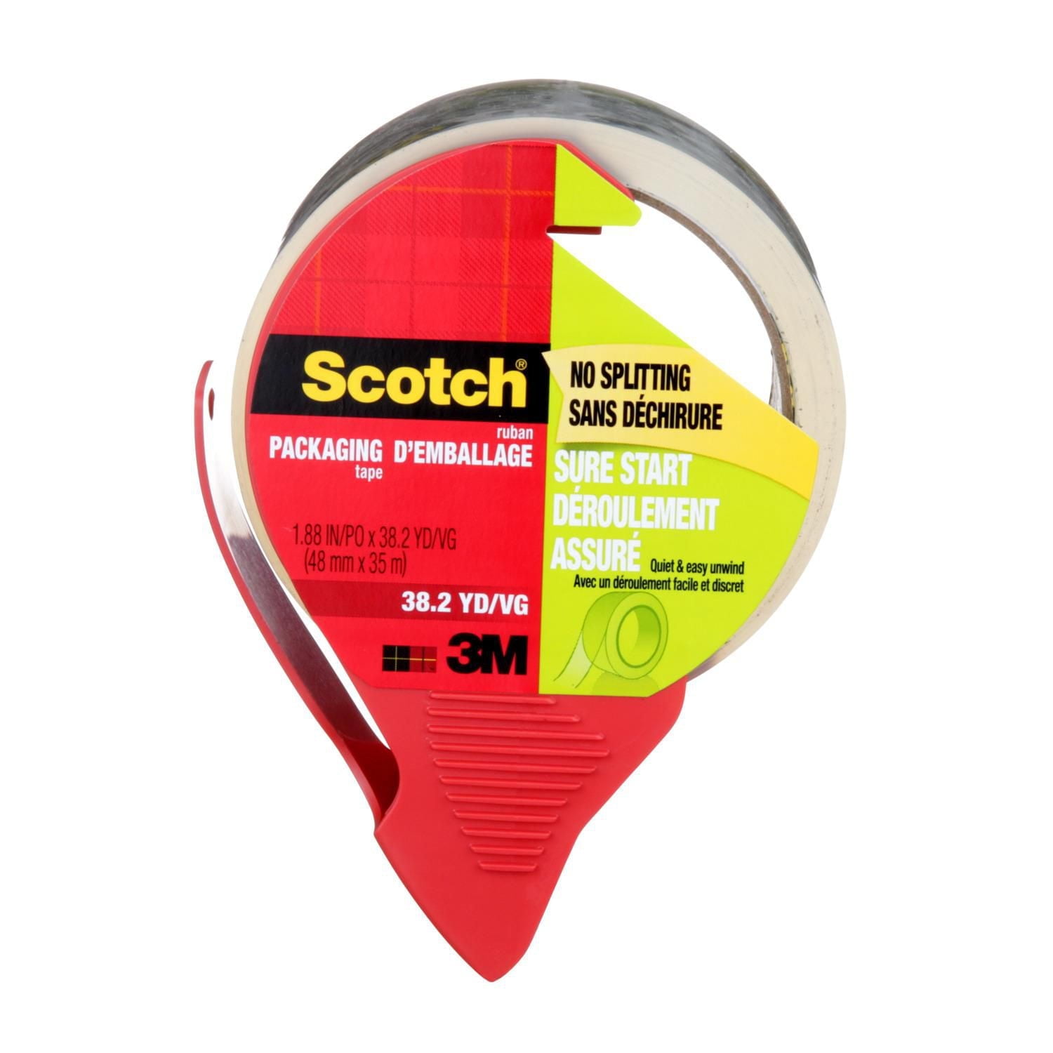 Ruban d’emballage à scellement sécuritaire Scotch® 3250-LR2-EF, 48 mm x 50 m (1,88 po x 54,6 vg)