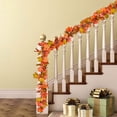thumbnail image 4 of Goodwill 2 Pack Fall Garland Maple Leaf, 5.9Ft/Piece Hanging Vine Garland Artificial Autumn Foliage Garland Thanksgiving Decor for Home Wedding Fireplace Party, 4 of 7