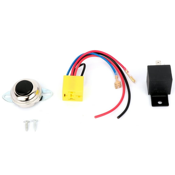 30A 12V Horn Relay 4-Pin Pre-wired Relay Plug Horn Switch Kit for 12V Car Train Truck Air Horns