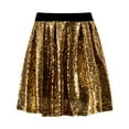 thumbnail image 7 of vigerkar Womens Sequin Skirt Elastic Waist Glitter Sparkly Shiny Skirts for Dance Party (Gold, XL), 7 of 7