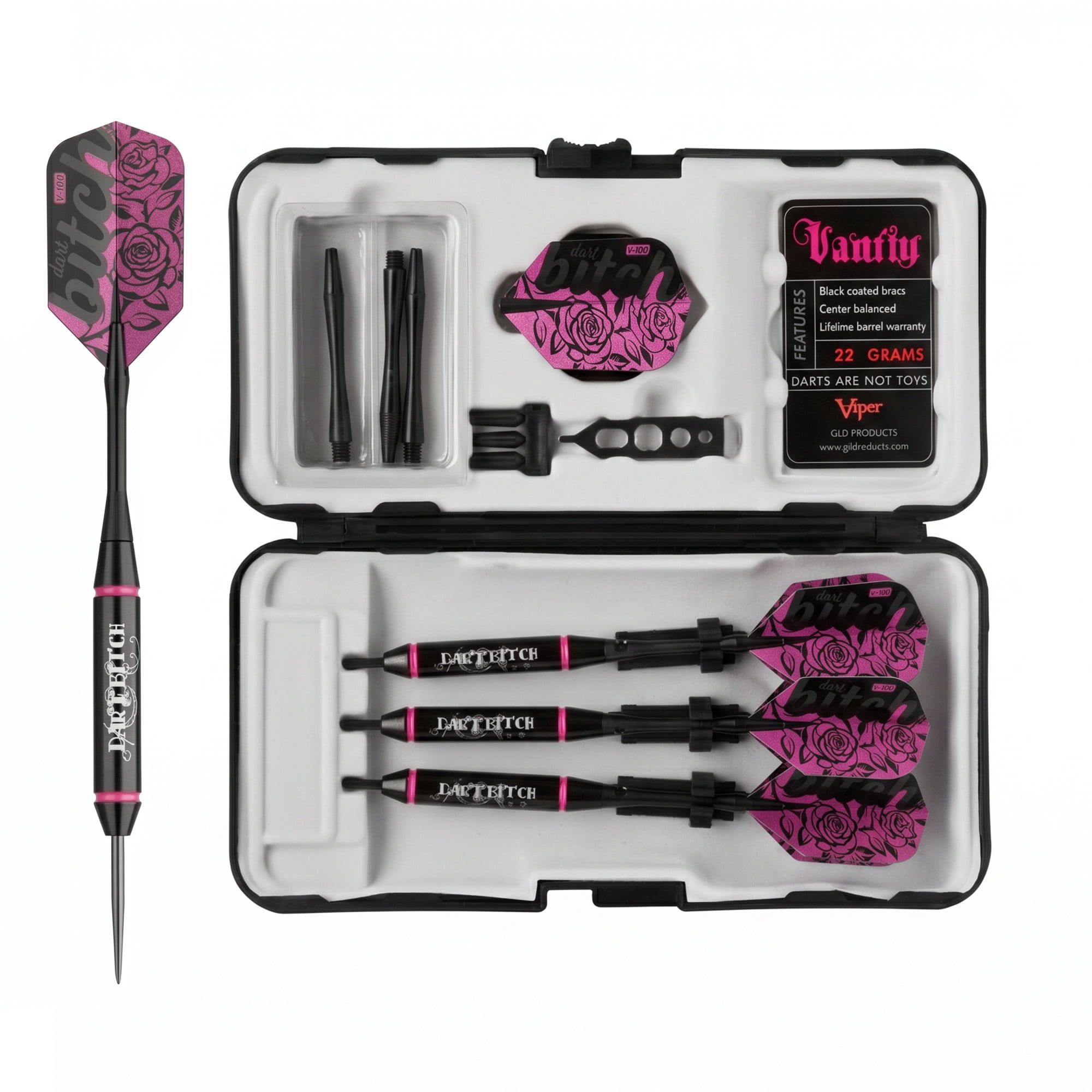 Viper Vanity Dart Bitch Steel Tip Dart Set, 22 Grams