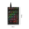 thumbnail image 4 of Teclado mecánico retroiluminado RGB con cable digital de 21 teclas para escritorio, portátil, oficina, 4 of 8