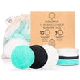 thumbnail image 1 of Almohadillas Desmaquillantes Reutilizables | Rondas de algodón ecológicas y sin residuos | Productos de belleza | 15 almohadillas faciales naturales y orgánicas con bolsa para la colada | Suave para t, 1 of 5