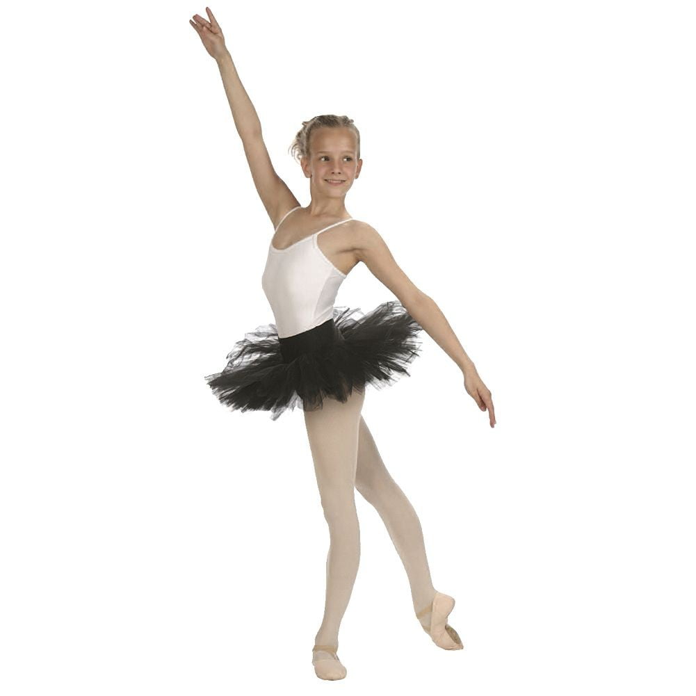 sansha black 5 layer tulle dance tutu ballet skirt little girls 2t