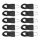 thumbnail image 3 of Sonducket Tirador de cremallera de repuesto para ropa, fijador de cremallera desmontable para bolsa de viaje, maleta, mochila, fijador de Accesorios de disfraces negro 8 # 10 piezas, 3 of 6