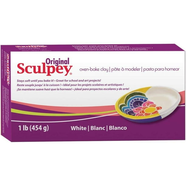 Arcilla blanca para hornear Sculpey Original, 1,4 kg, paquete de 3
