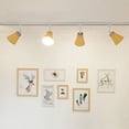 thumbnail image 5 of FSLiving 3-Pack Retro Style Mini Adjustable Angle H-Type Track Head Lighting E26 Base Metal Ceiling Light Track Light Fixture for Gallery Mirror Front Office Loft Bulb and Track Not Included - Yellow, 5 of 5