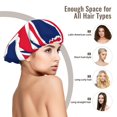 thumbnail image 2 of Union Jacks Flag Sleep Cap Satin Bonnet Night Sleeping Soft Hair Turbans For Women, 2 of 8