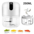 Electric Mini Garlic Chopper Small Wireless Food Processor Portable Mini Garlic Choppers Blender