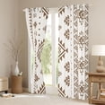 thumbnail image 3 of Erosebridal Hippie Geometric Blackout Curtains Set of 2 (52x84 Each), Beige Brown Aesthetic Aztec Window Curtains, 3 of 6