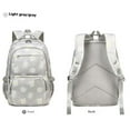 thumbnail image 4 of GPOECD Cute Large Capacity Printed Backpack Set for Female High School Junior High School and Elementary Student School Backpack Grey,One Size, 4 of 5