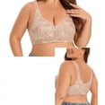 thumbnail image 5 of Npasoilc Front Closure Bra for Women Wirefree Leopard Print Push Up Side Support Lifting Comfortable Daily Underwear, 5 of 6