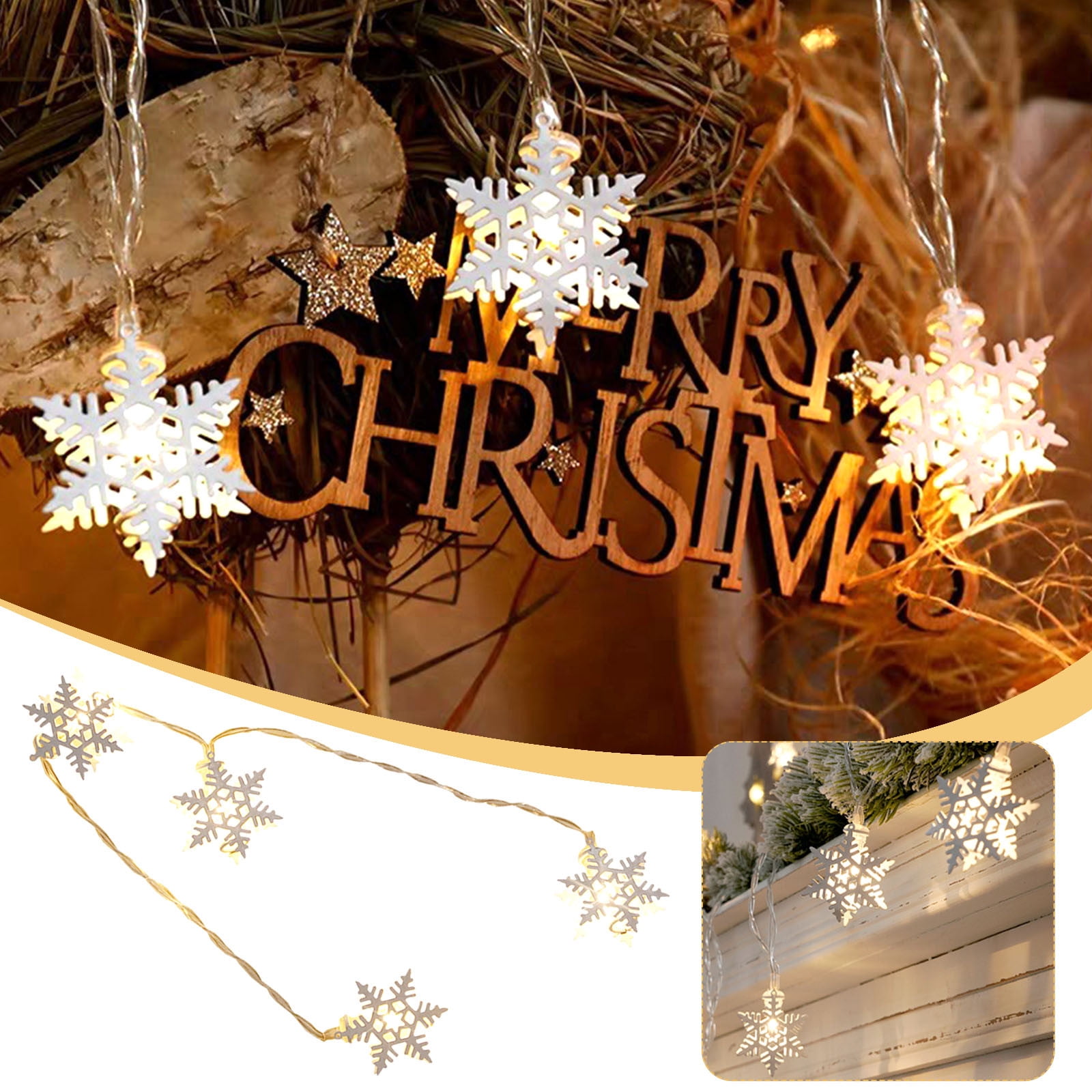 Dvkptbk Christmas LED SChristmas LED Lighting Battery Box String Lights Party Christmas Decoration