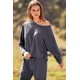 thumbnail image 5 of Conjunto Deportivo PRETTYGARDEN Mujer 2 Piezas Canalé Gris Azul Talle S, 5 of 8