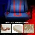 thumbnail image 5 of Ergonomic Video Gaming Chair Recliner | 360 Degree Swivel Computer Gaming Chair with Lumbar Support, Headrest, Height Adjustable for Study, Home Office, Blue Red, 5 of 7