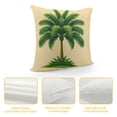 thumbnail image 4 of Acheng Palm Leaves with Lush Branches and Leaves Tropical Jungle Palm Leaves Short Plush Pillowcase 1 Piece White, 4 of 5