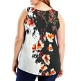 thumbnail image 4 of TARIENDY Oversized Sleeveless Tank Tops Women Loose Casual Printed Blouses Comfort Summer Tops Vacation Lounge Clothes Multicolor L, 4 of 6