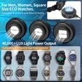 thumbnail image 4 of Cargador de reloj solar ECEEN de 8 horas de tiempo de apagado con 3 tapas, color negro, 4 of 8