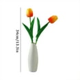 thumbnail image 3 of Flores Jingxi Whisper M, arreglos florales altos colgantes para exterior en florero y flores con florero para interior (4 piezas), 3 of 8