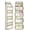 Beige, variant on LazySpin Over the Door Organizer, Stuffed Animal Storage with Clear PVC Windows, Door Organizer Hanging