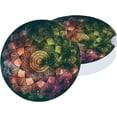 thumbnail image 2 of Car Coasters for Cup Holder Absorbent, Car Ceramic Coasters with Finger Notch, Auto Accessories for Men Women Colorful Galaxy Background 2 Pack, 2 of 6