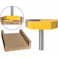 thumbnail image 4 of Router Bit, Trimming Bit, 8mm Router Bit, Bottom Cleaning Surface Planing Bit, T-Track T-Slot Router Bits, 8x57mm Bottom, Yellow Blade, from DE, 4 of 5