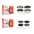 thumbnail image 1 of SIM Front Rear Semi-Metallic Brake Pads Kit for Car Honda Ridgeline Acura TL KSM-100194, 1 of 8