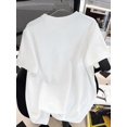 thumbnail image 3 of Teen Girl Headphone And Slogan Print Graphic Tees For Girl Short Sleeve T Shirts,Teen Girl's Summer Tops Crewneck Shirt Blouse, 3 of 7