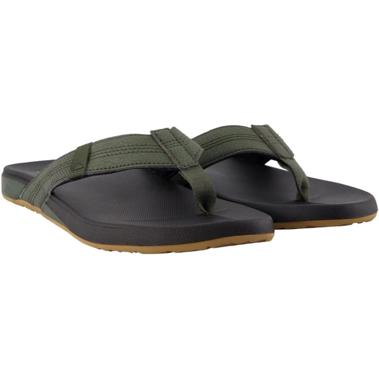 Reef Men\'s Olive/ Black Cushioned Comfort Flip-Flops Size 8 (EU 40) Cushion Phantom 2.0: Men main image 3