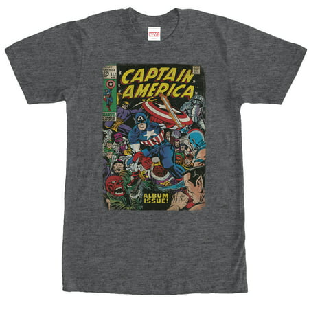 Marvel Men's Captain America Comic Book Cover Print (Best Captain Marvel Comics)