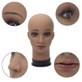 thumbnail image 3 of Cabeza de maniquí BHD BEAUTY para mujer, marrón calvo, 22 pulgadas, para hacer pelucas, 3 of 7