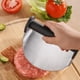 thumbnail image 4 of pstuiky Prensa para hamburguesas de acero inoxidable con mango|ideal para planchas y parrillas. Accesorios para cocinar a la parrilla, 4 of 9