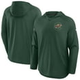 thumbnail image 4 of Men's Fanatics Green Minnesota Wild Authentic Pro Rink Raglan Hoodie, 4 of 7