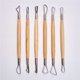 thumbnail image 3 of Injueey 6 unids/set cinta de extremo doble cerámica arcilla tallado modelado tallado escultura artesanía cerámica Kit de herramientas nuevo Suministros de cerámica y alfarería Injueey TO0678-00B, 3 of 6